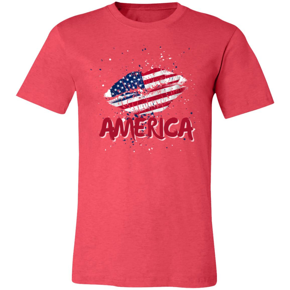 America Lips T-Shirt - T-Shirts - Positively Sassy - America Lips T-Shirt