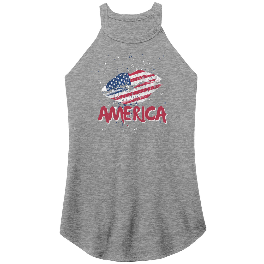 American Kiss Racer Tank - Apparel - Positively Sassy - American Kiss Racer Tank