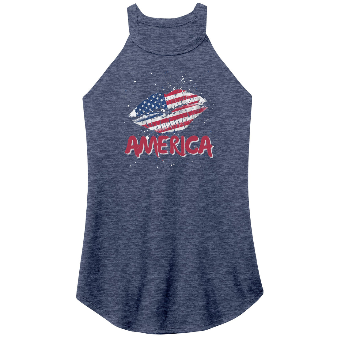 American Kiss Racer Tank - Apparel - Positively Sassy - American Kiss Racer Tank