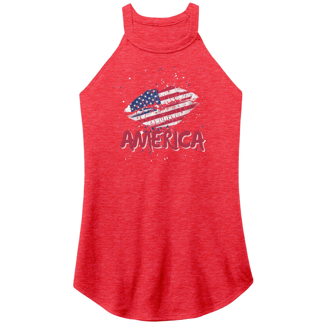 American Kiss Racer Tank - Apparel - Positively Sassy - American Kiss Racer Tank