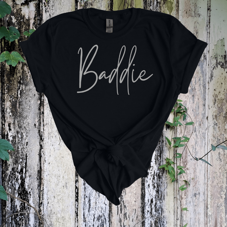 Baddie Unisex Softstyle T-Shirt - Trendy Casual Wear for Confident Individuals - T-Shirt - Positively Sassy - Baddie Unisex Softstyle T-Shirt - Trendy Casual Wear for Confident Individuals