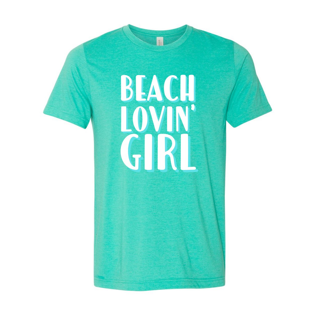 Beach Lovin' Girl Jersey Tee - T-Shirts - Positively Sassy - Beach Lovin' Girl Jersey Tee