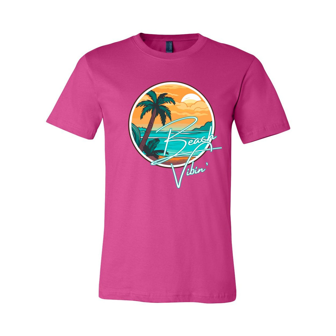 Beach Vibes Sleeve Jersey Tee - T-Shirts - Positively Sassy - Beach Vibes Sleeve Jersey Tee