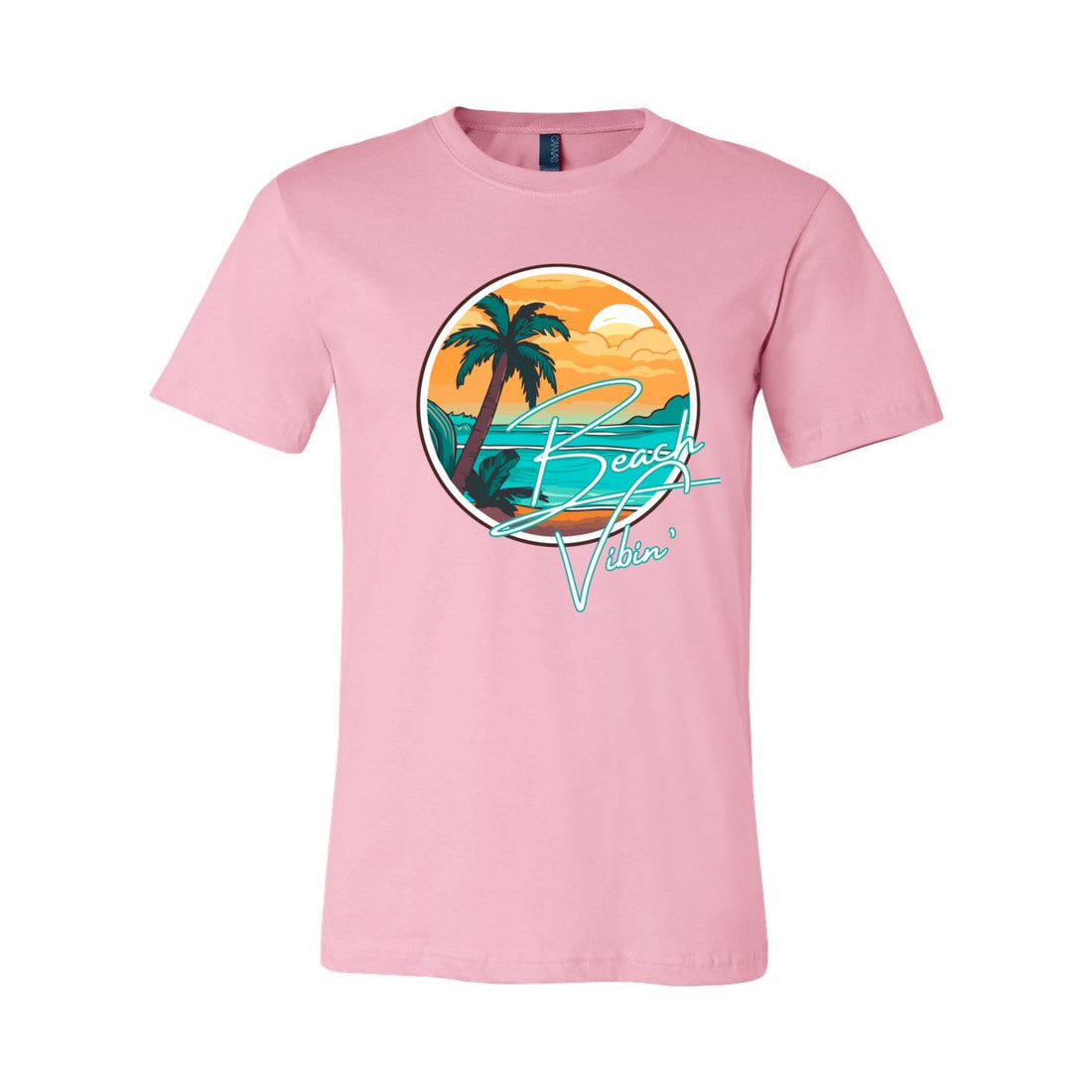 Beach Vibes Sleeve Jersey Tee - T-Shirts - Positively Sassy - Beach Vibes Sleeve Jersey Tee