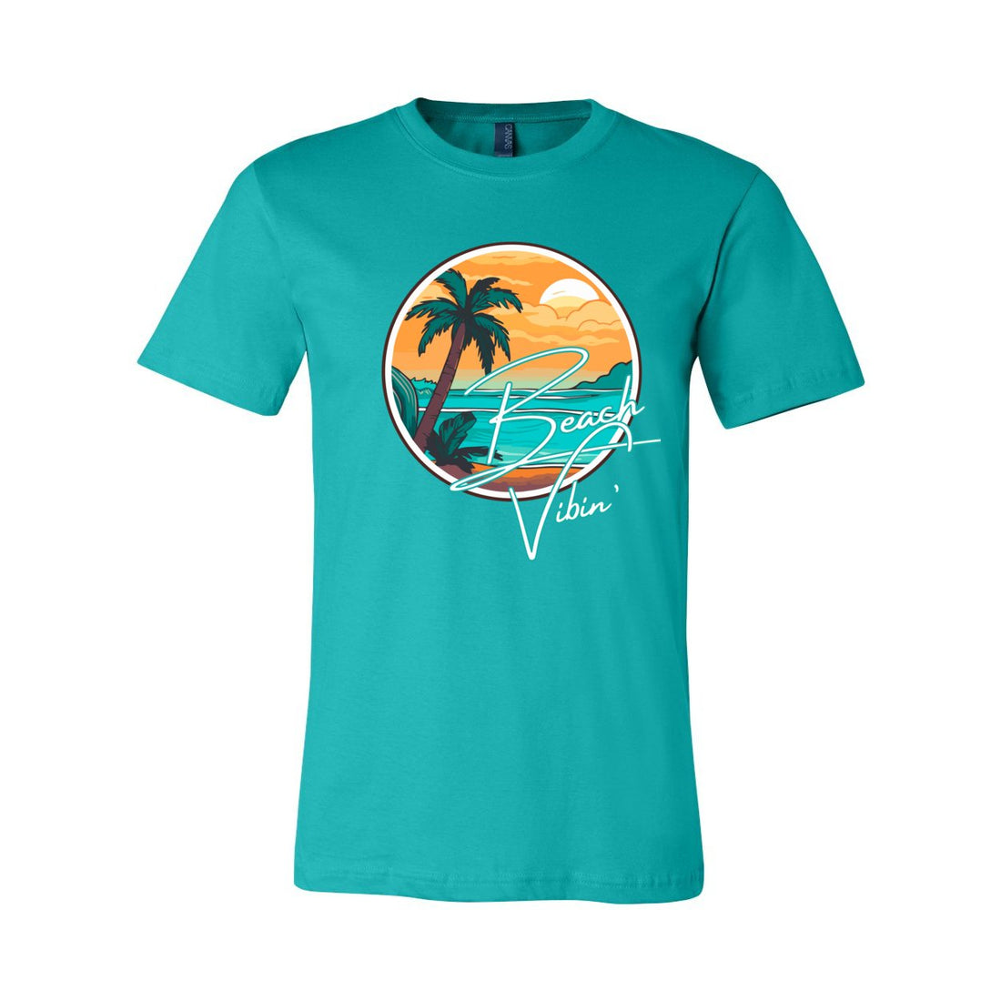 Beach Vibes Sleeve Jersey Tee - T-Shirts - Positively Sassy - Beach Vibes Sleeve Jersey Tee