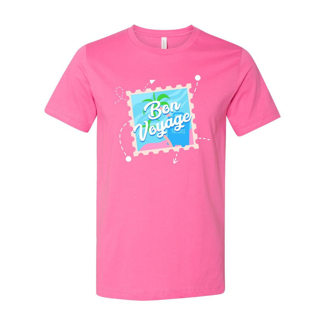 Bon Voyage Sleeve Jersey Tee - T-Shirts - Positively Sassy - Bon Voyage Sleeve Jersey Tee