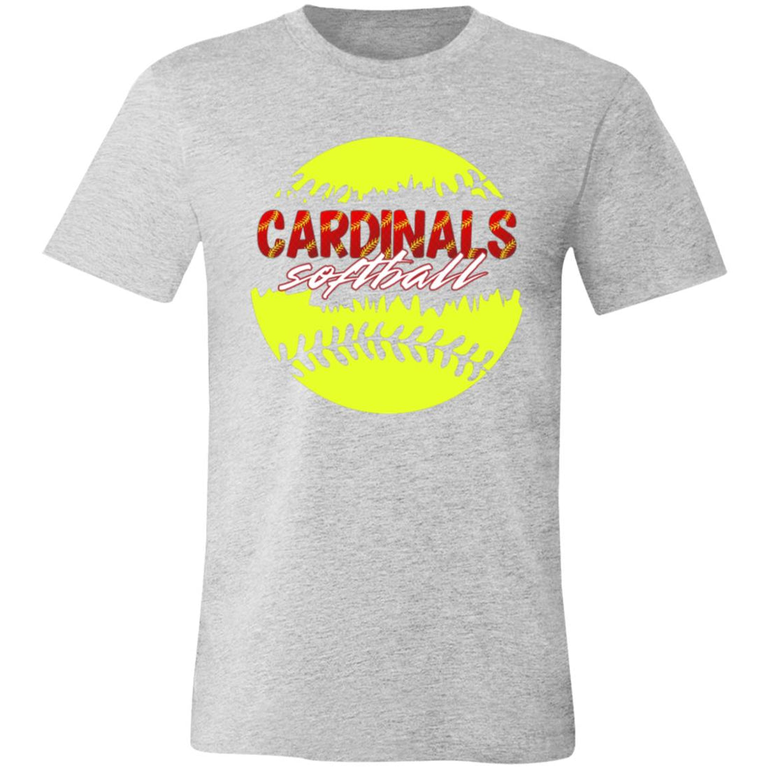Cardinals Softball Split T-Shirt - T-Shirts - Positively Sassy - Cardinals Softball Split T-Shirt