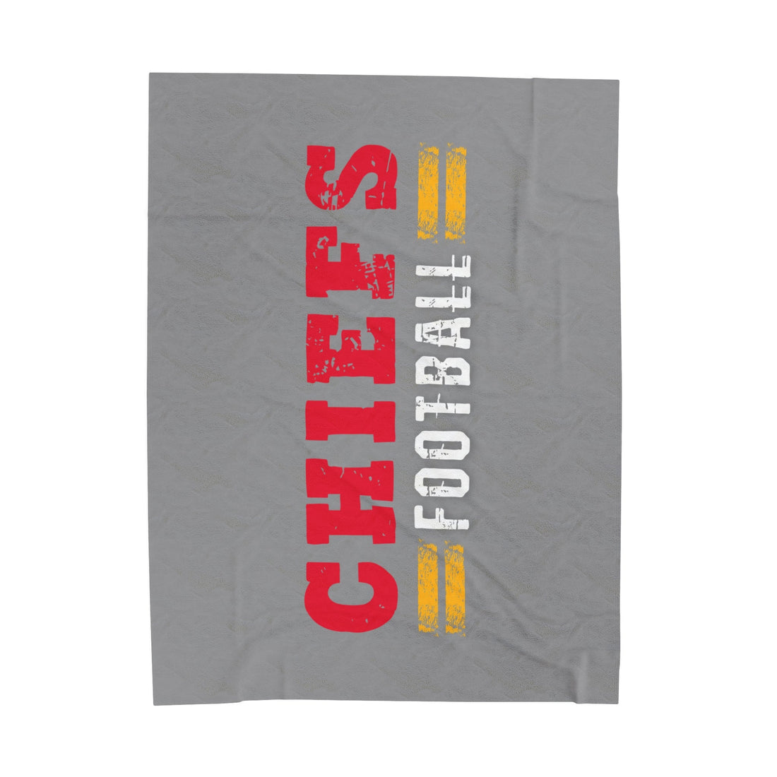 Chiefs Football Velveteen Plush Blanket - All Over Prints - Positively Sassy - Chiefs Football Velveteen Plush Blanket