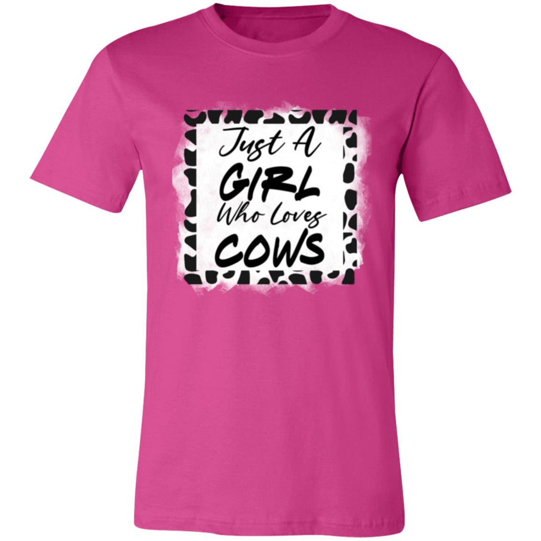 Cow Lovin Girl Bella Short - Sleeve T-Shirt - T-Shirts - Positively Sassy - Cow Lovin Girl Bella Short - Sleeve T-Shirt