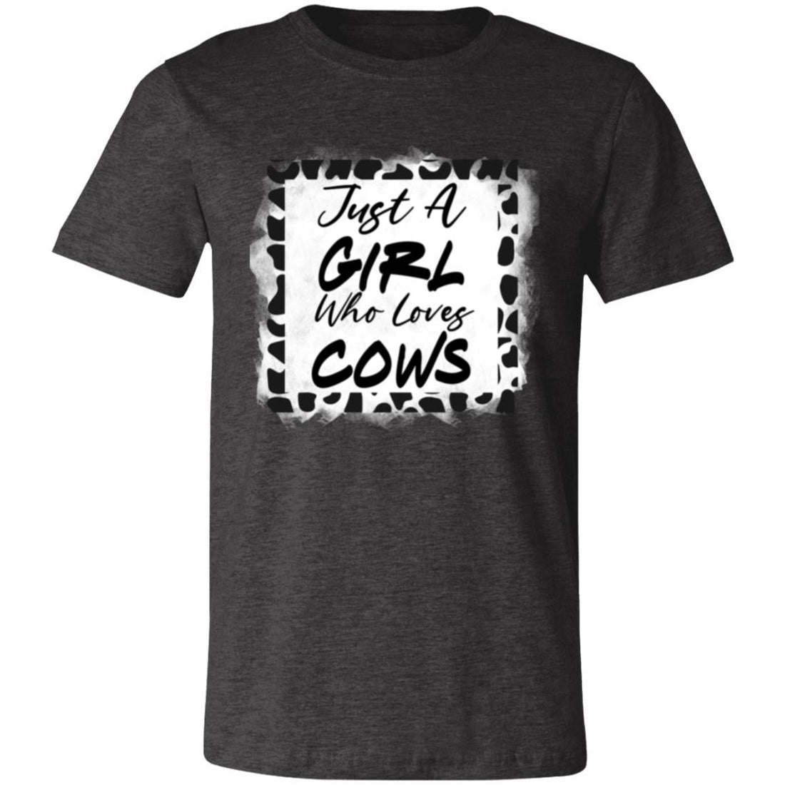 Cow Lovin Girl Bella Short - Sleeve T-Shirt - T-Shirts - Positively Sassy - Cow Lovin Girl Bella Short - Sleeve T-Shirt