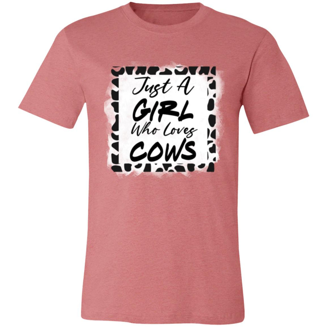 Cow Lovin Girl Bella Short - Sleeve T-Shirt - T-Shirts - Positively Sassy - Cow Lovin Girl Bella Short - Sleeve T-Shirt