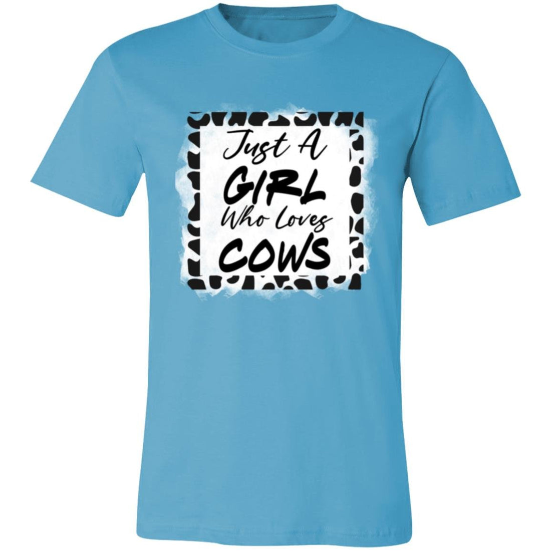 Cow Lovin Girl Bella Short - Sleeve T-Shirt - T-Shirts - Positively Sassy - Cow Lovin Girl Bella Short - Sleeve T-Shirt