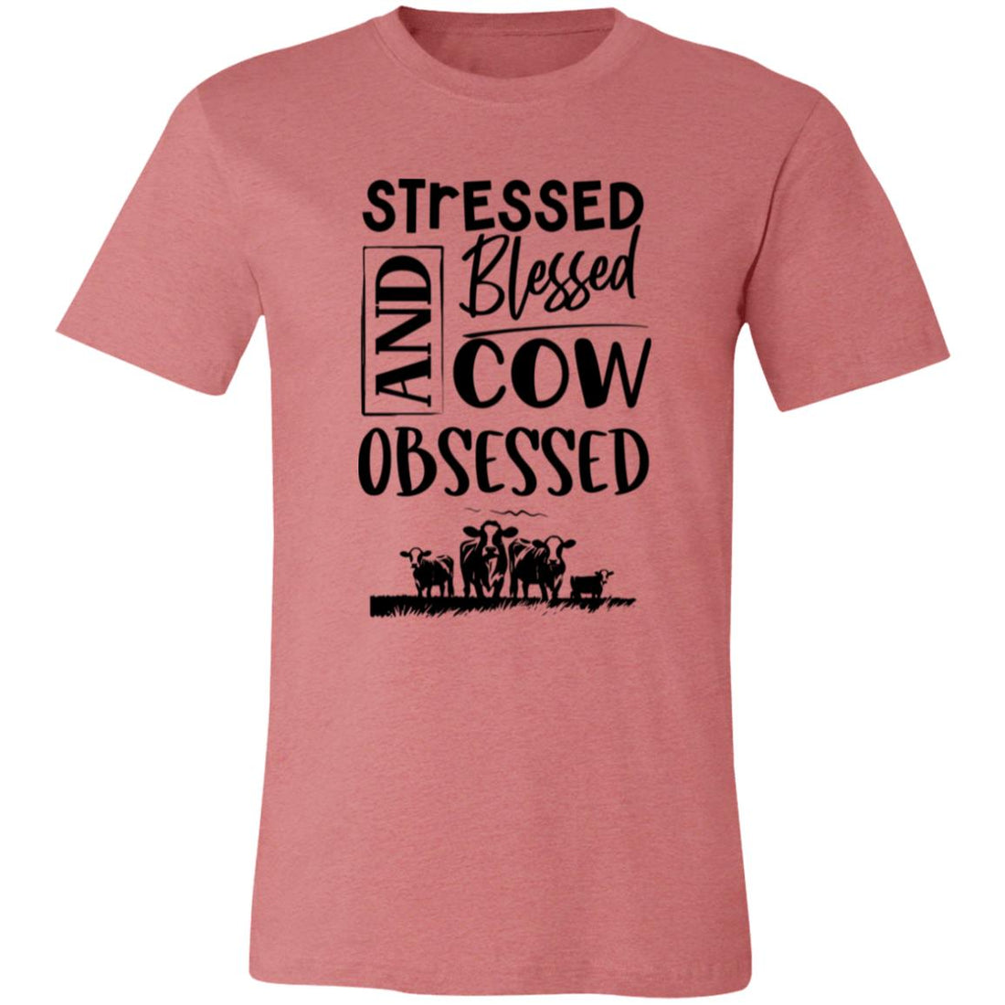 Cow Obsessed Short - Sleeve T-Shirt - T-Shirts - Positively Sassy - Cow Obsessed Short - Sleeve T-Shirt