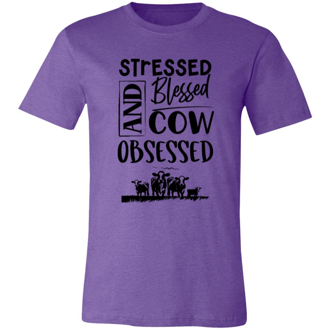 Cow Obsessed Short - Sleeve T-Shirt - T-Shirts - Positively Sassy - Cow Obsessed Short - Sleeve T-Shirt