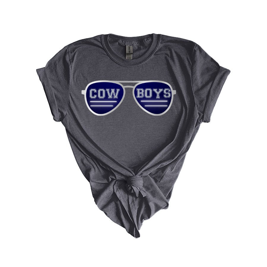 Cowboys Shades Gildan 5000 - T - Shirt - Positively Sassy - Cowboys Shades Gildan 5000