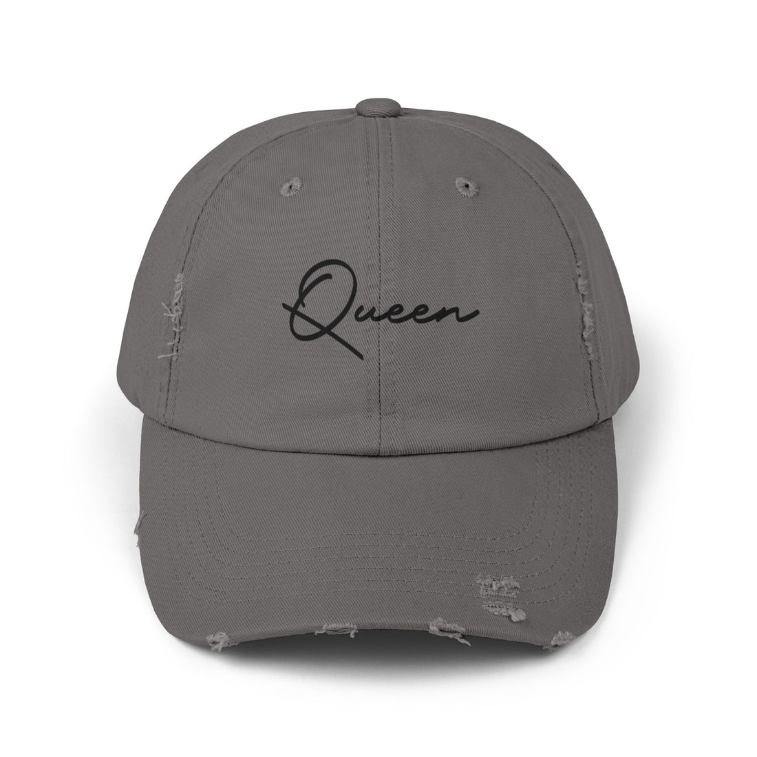 Distressed Queen Cap (DTF Print) - Stylish Unisex Baseball Hat - Hats - Positively Sassy - Distressed Queen Cap (DTF Print) - Stylish Unisex Baseball Hat
