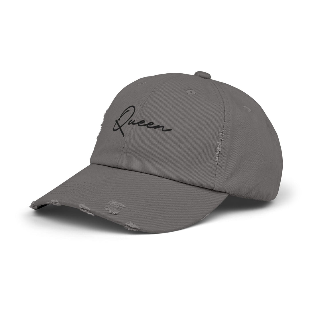 Distressed Queen Cap (DTF Print) - Stylish Unisex Baseball Hat - Hats - Positively Sassy - Distressed Queen Cap (DTF Print) - Stylish Unisex Baseball Hat