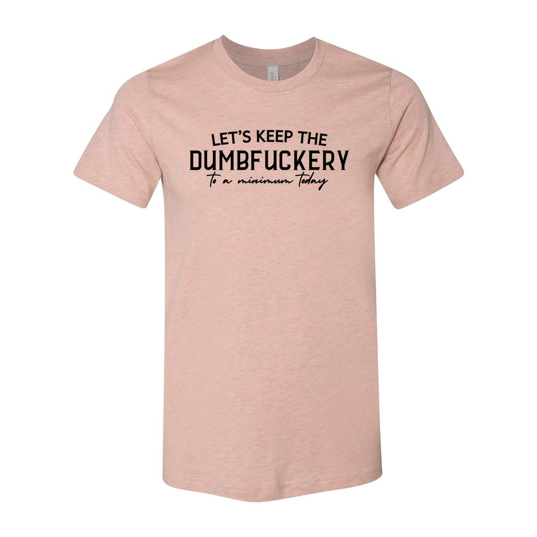 Dumbfuckery Minimum Jersey Tee - T-Shirts - Positively Sassy - Dumbfuckery Minimum Jersey Tee