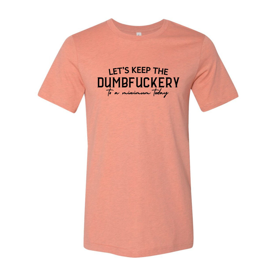 Dumbfuckery Minimum Jersey Tee - T-Shirts - Positively Sassy - Dumbfuckery Minimum Jersey Tee