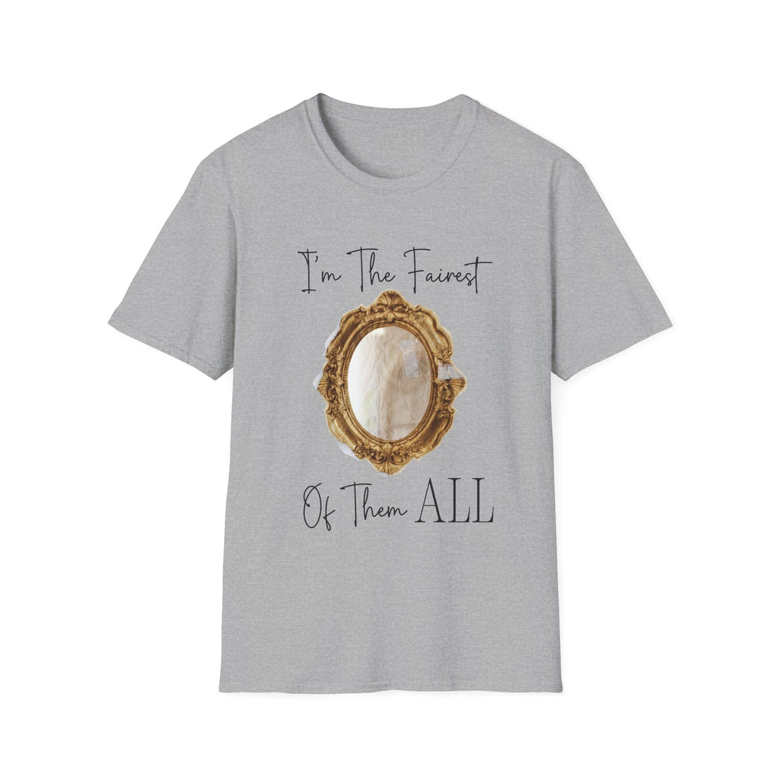 Enchanted Mirror T-Shirt, Fun Gift for Friends, Fairy Tale Style Tee, Perfect for Birthdays or Disney Lovers, Casual Everyday Wear - T-Shirt - Positively Sassy - Enchanted Mirror T-Shirt, Fun Gift for Friends, Fairy Tale Style Tee, Perfect for Birthdays or Disney Lovers, Casual Everyday Wear