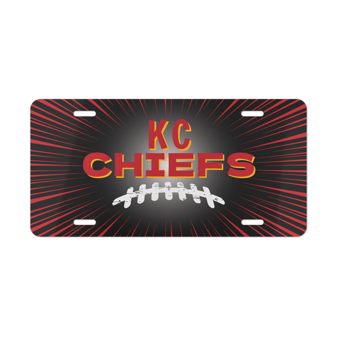 Football KC Vanity Plate - Accessories - Positively Sassy - Football KC Vanity Plate