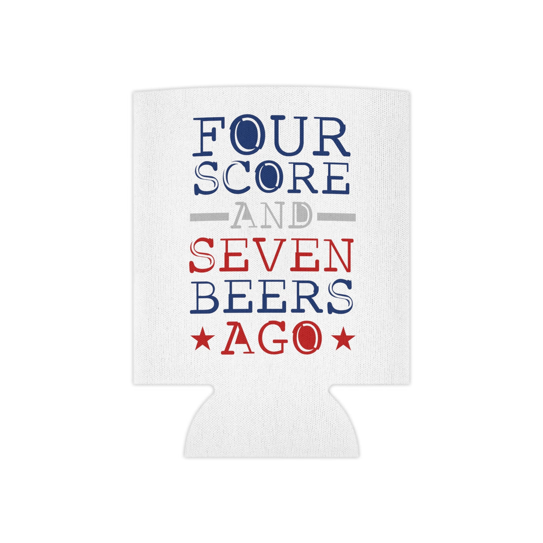 Four Score Can Cooler Koozie - Accessories - Positively Sassy - Four Score Can Cooler Koozie