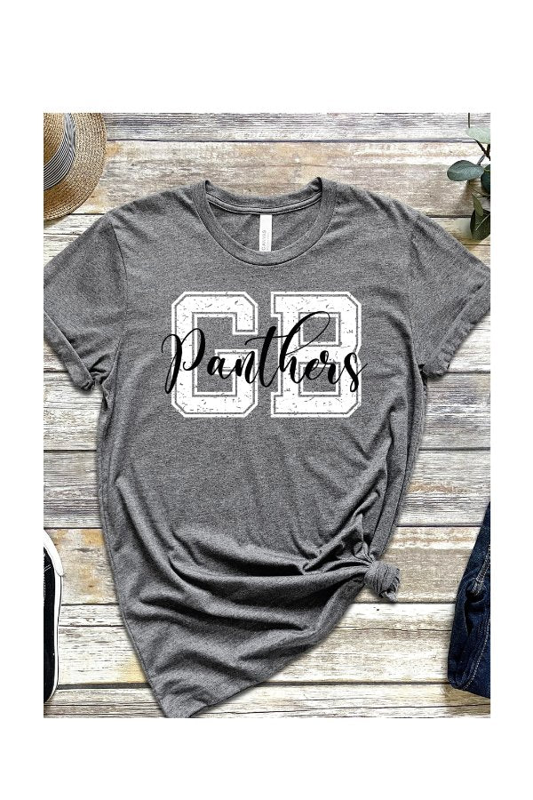 GB Panthers Short Sleeve Jersey Tee - T-Shirts - Positively Sassy - GB Panthers Short Sleeve Jersey Tee