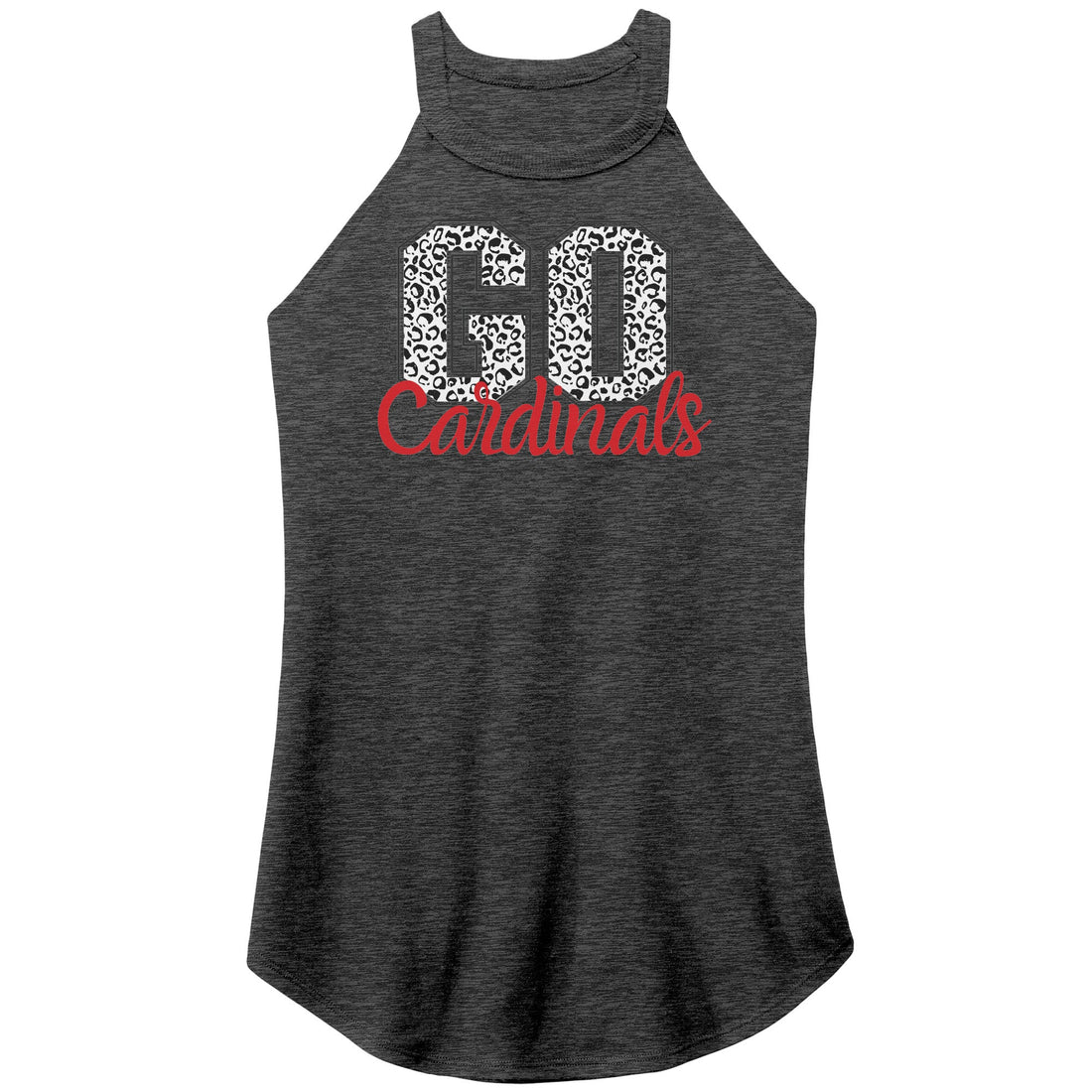 Go Cardinals Print Rocker Tank - Apparel - Positively Sassy - Go Cardinals Print Rocker Tank