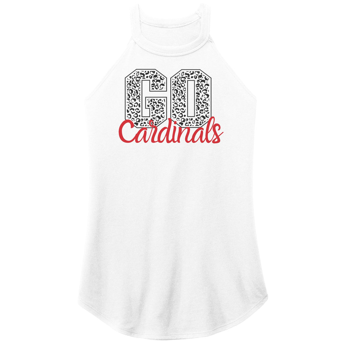 Go Cardinals Print Rocker Tank - Apparel - Positively Sassy - Go Cardinals Print Rocker Tank