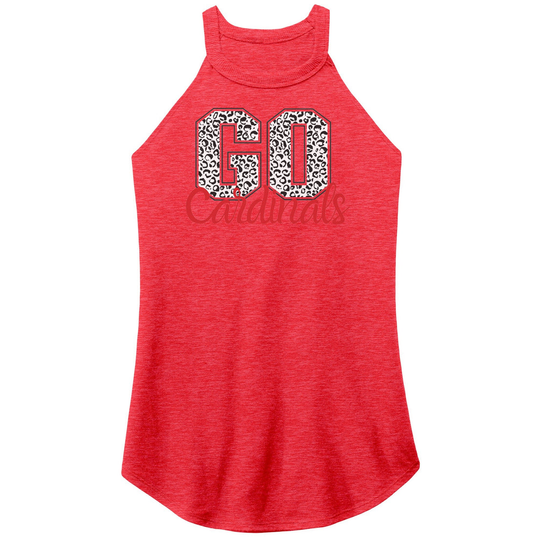 Go Cardinals Print Rocker Tank - Apparel - Positively Sassy - Go Cardinals Print Rocker Tank