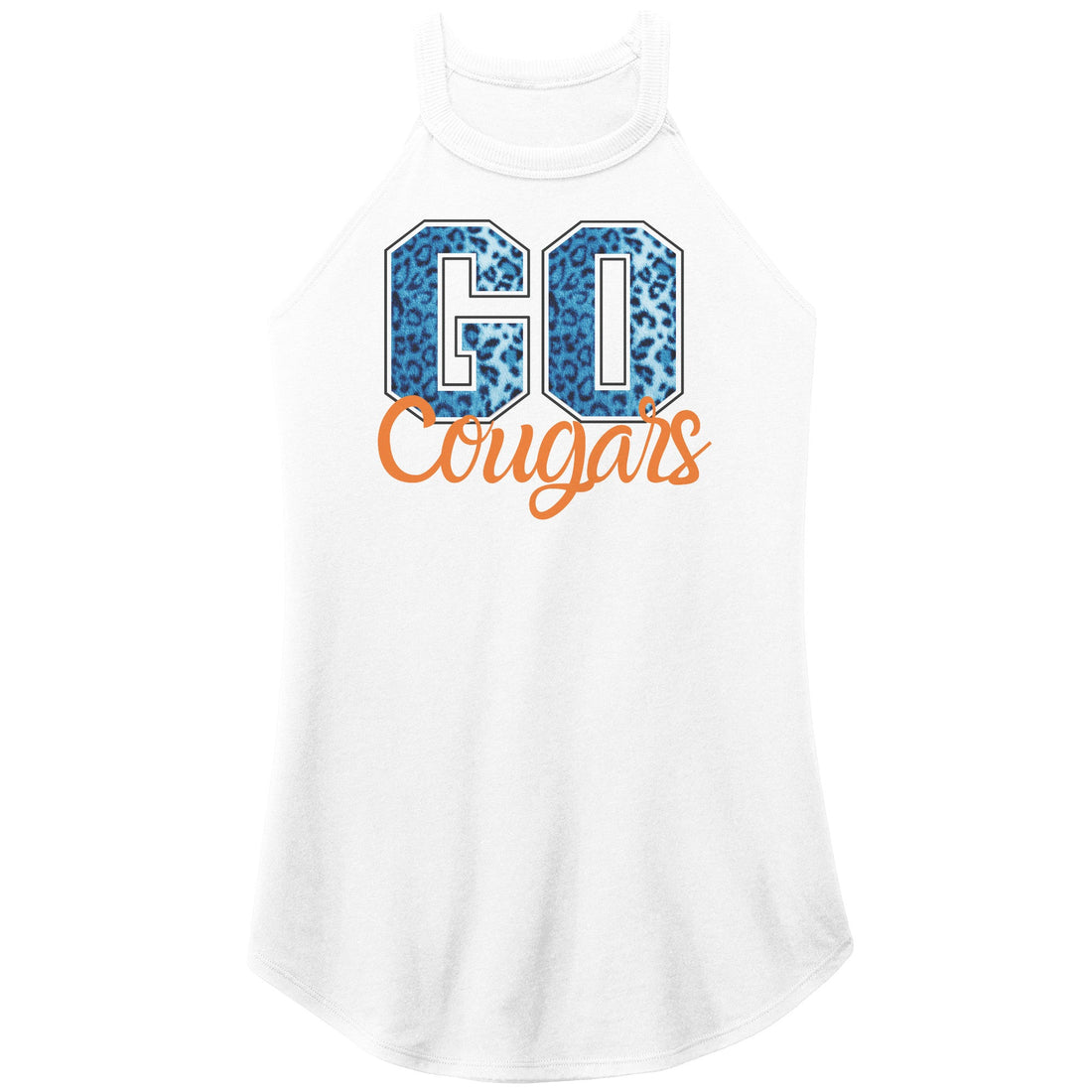 Go Cougars Print Rocker Tank - Apparel - Positively Sassy - Go Cougars Print Rocker Tank