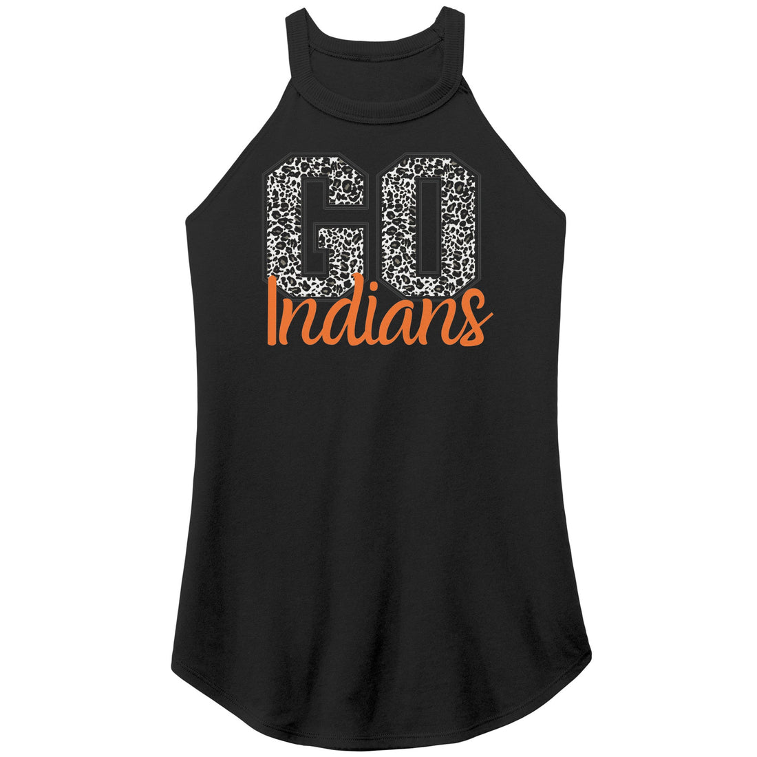Go Indians Print Rocker Tank - Apparel - Positively Sassy - Go Indians Print Rocker Tank