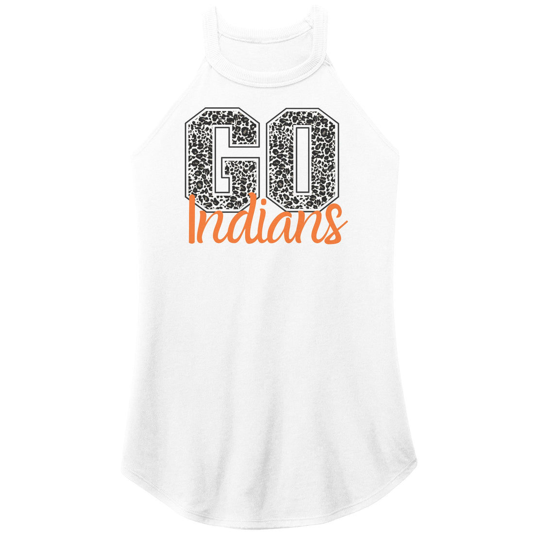 Go Indians Print Rocker Tank - Apparel - Positively Sassy - Go Indians Print Rocker Tank