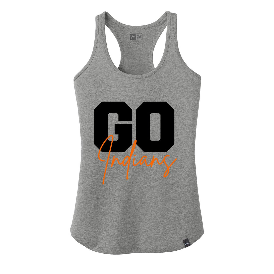 Go Indians Racerback Tank - Tank Tops - Positively Sassy - Go Indians Racerback Tank