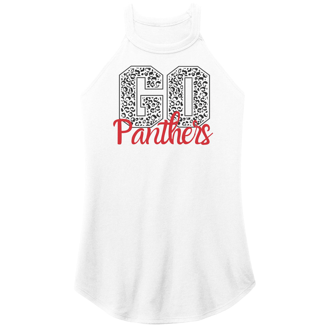 Go Panthers Print Rocker Tank - Apparel - Positively Sassy - Go Panthers Print Rocker Tank