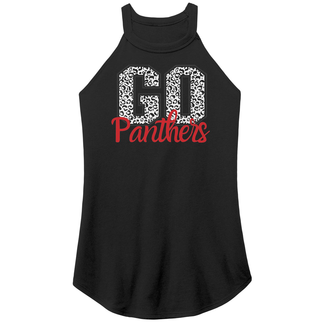 Go Panthers Print Rocker Tank - Apparel - Positively Sassy - Go Panthers Print Rocker Tank