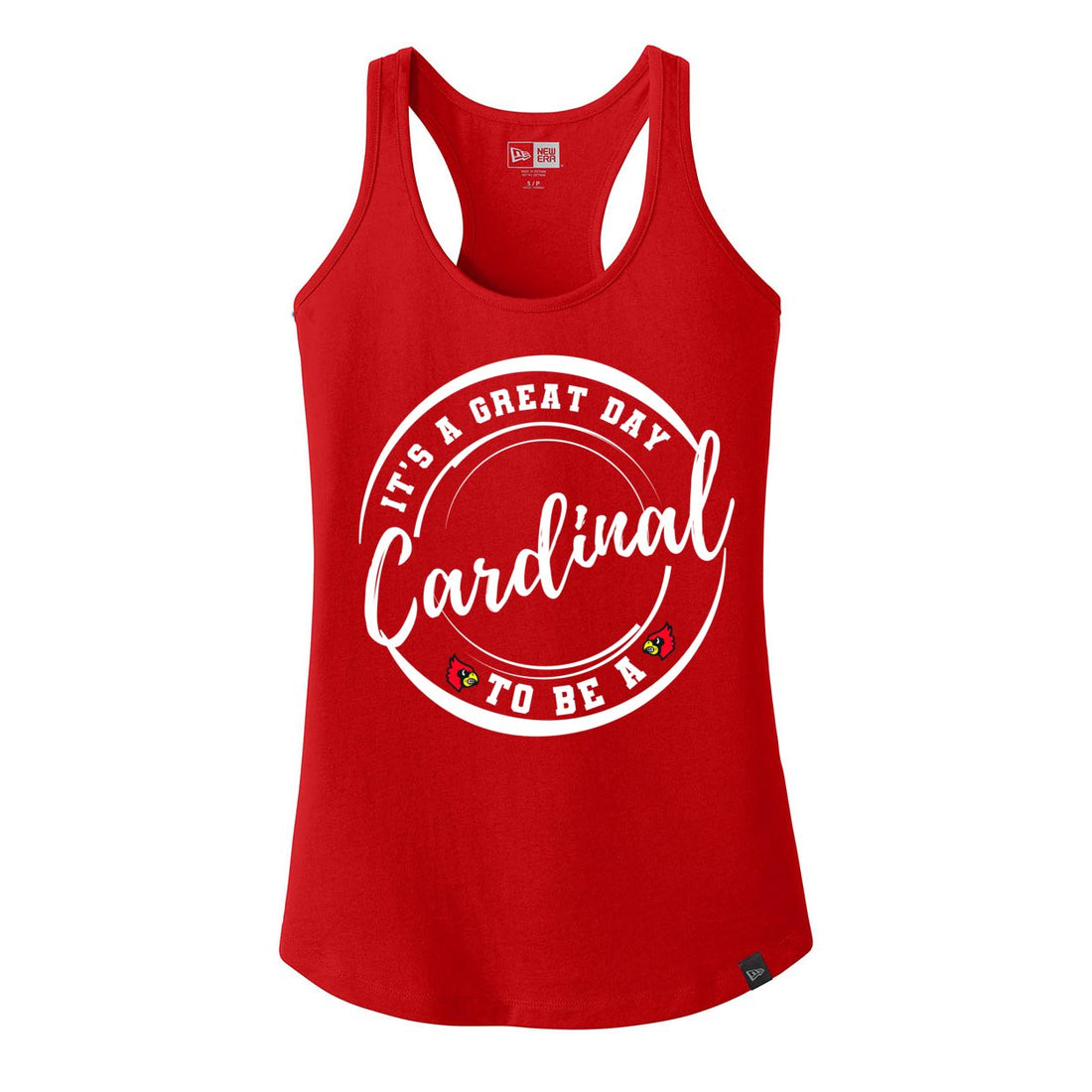 Great Day to be a Cardinal Racerback Tank - Tank Tops - Positively Sassy - Great Day to be a Cardinal Racerback Tank