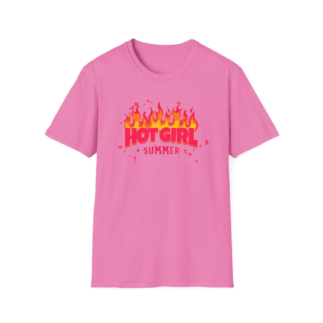 Hot Girl Summer Unisex Softstyle T-Shirt - Trendy Summer Vibes - T-Shirt - Positively Sassy - Hot Girl Summer Unisex Softstyle T-Shirt - Trendy Summer Vibes
