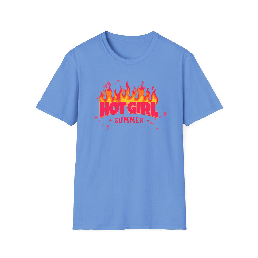 Hot Girl Summer Unisex Softstyle T-Shirt - Trendy Summer Vibes - T-Shirt - Positively Sassy - Hot Girl Summer Unisex Softstyle T-Shirt - Trendy Summer Vibes