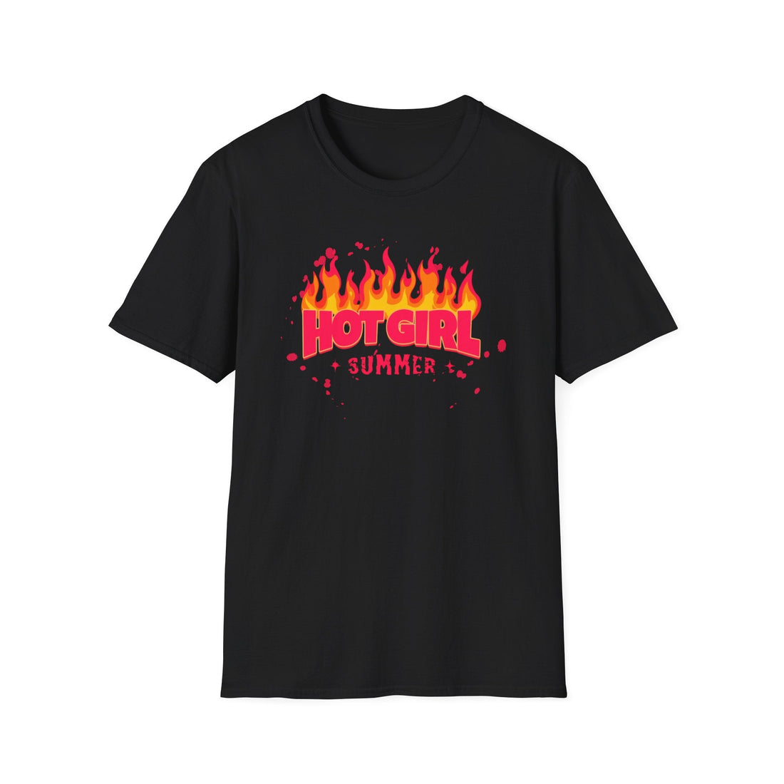 Hot Girl Summer Unisex Softstyle T-Shirt - Trendy Summer Vibes - T-Shirt - Positively Sassy - Hot Girl Summer Unisex Softstyle T-Shirt - Trendy Summer Vibes