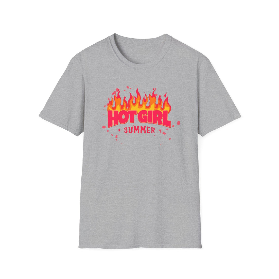 Hot Girl Summer Unisex Softstyle T-Shirt - Trendy Summer Vibes - T-Shirt - Positively Sassy - Hot Girl Summer Unisex Softstyle T-Shirt - Trendy Summer Vibes