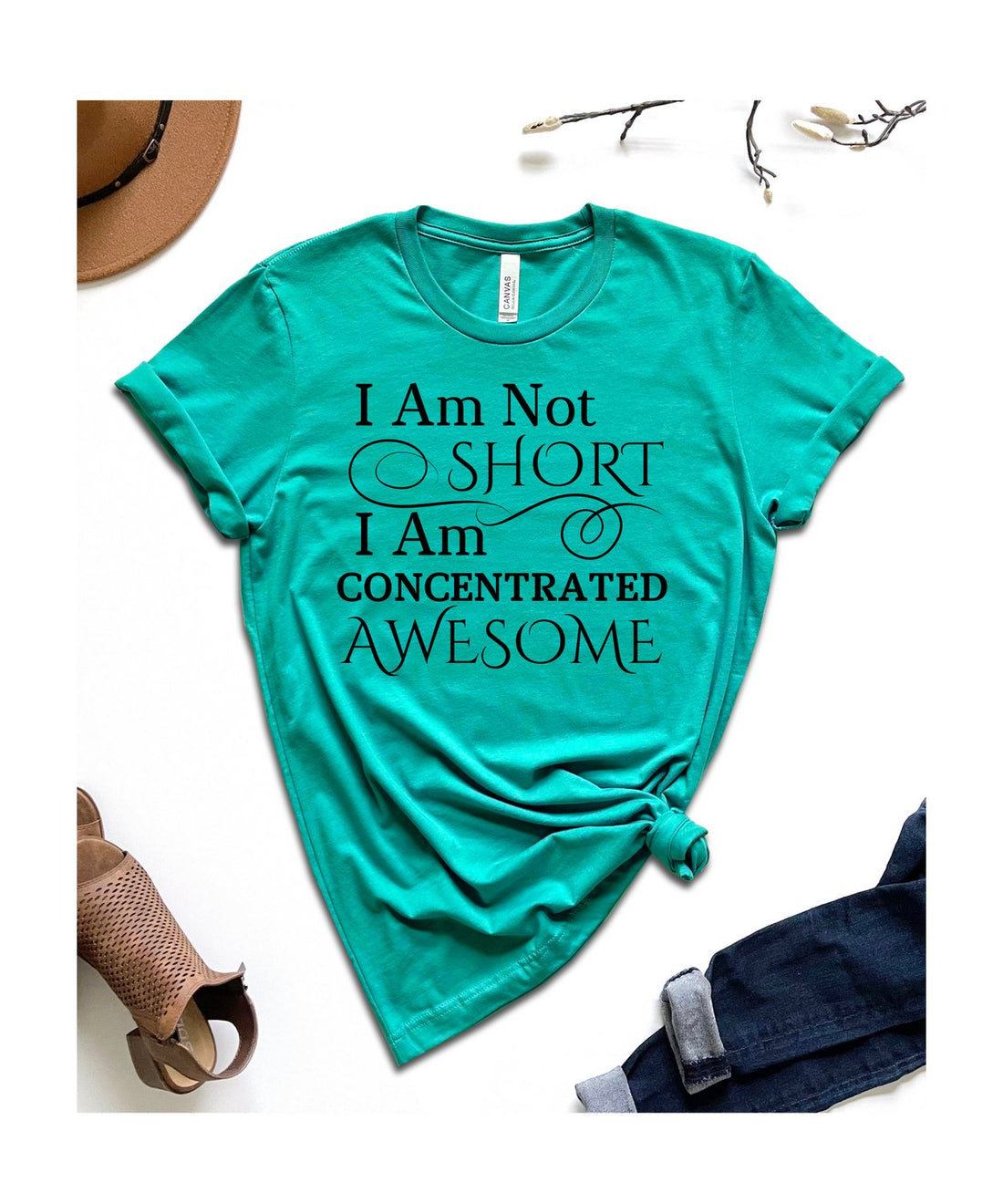 I Am Not Short T-Shirt - T-Shirts - Positively Sassy - I Am Not Short T-Shirt