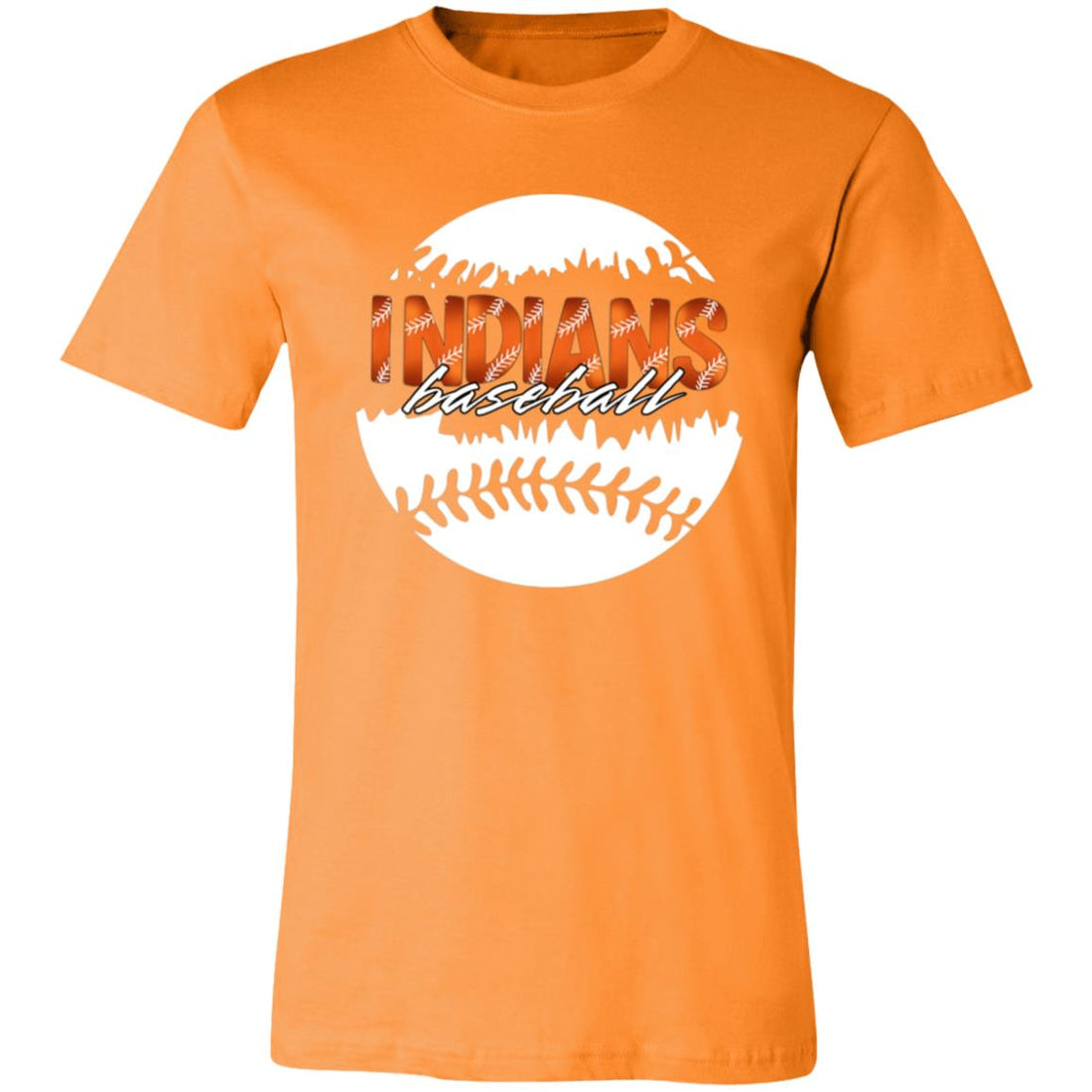 Indians Baseball Split T-Shirt - T-Shirts - Positively Sassy - Indians Baseball Split T-Shirt