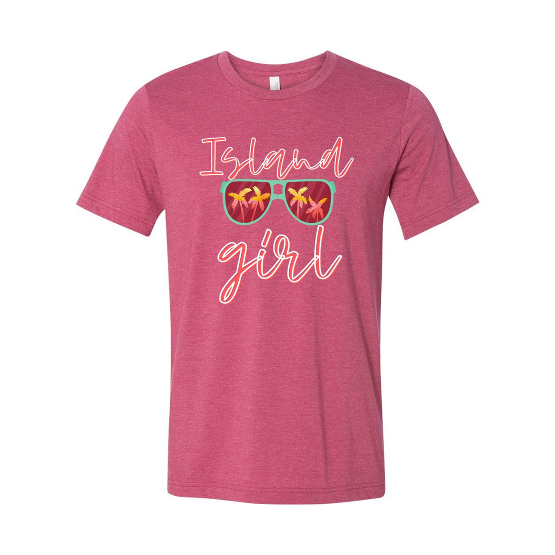 Island Girl Sleeve Jersey Tee - T-Shirts - Positively Sassy - Island Girl Sleeve Jersey Tee