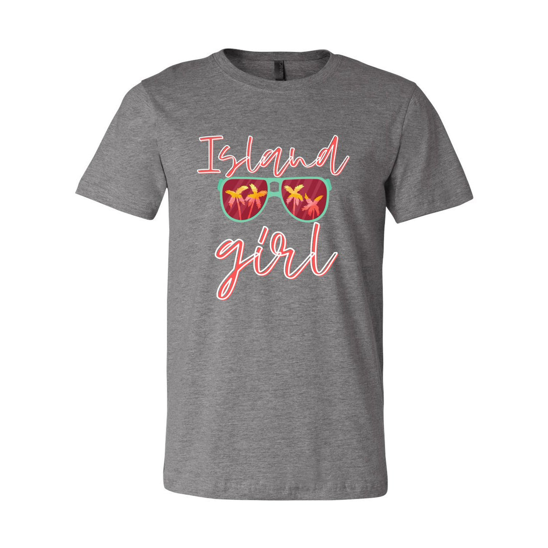 Island Girl Sleeve Jersey Tee - T-Shirts - Positively Sassy - Island Girl Sleeve Jersey Tee
