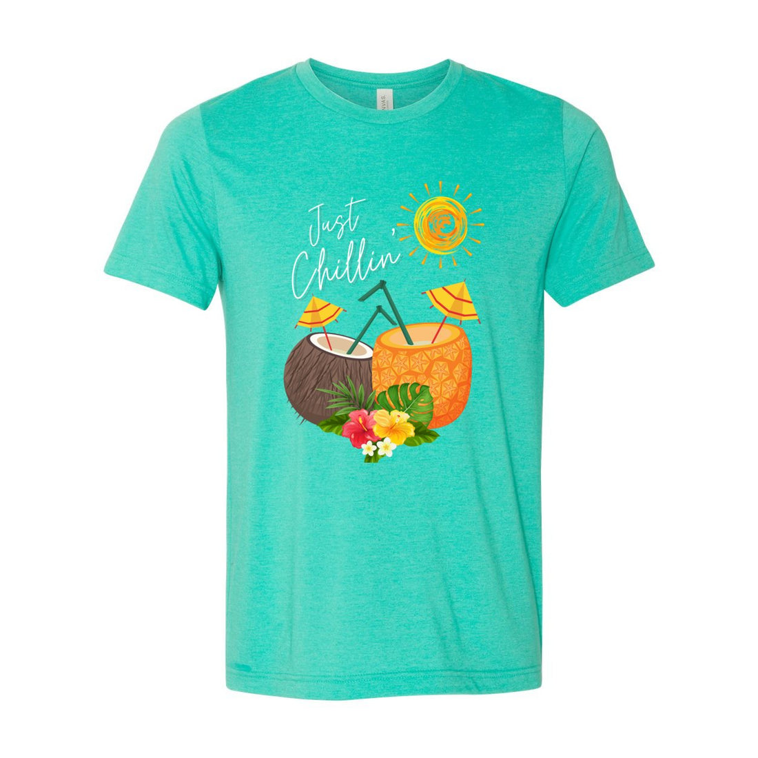 Just Chillin' Sleeve Jersey Tee - T-Shirts - Positively Sassy - Just Chillin' Sleeve Jersey Tee