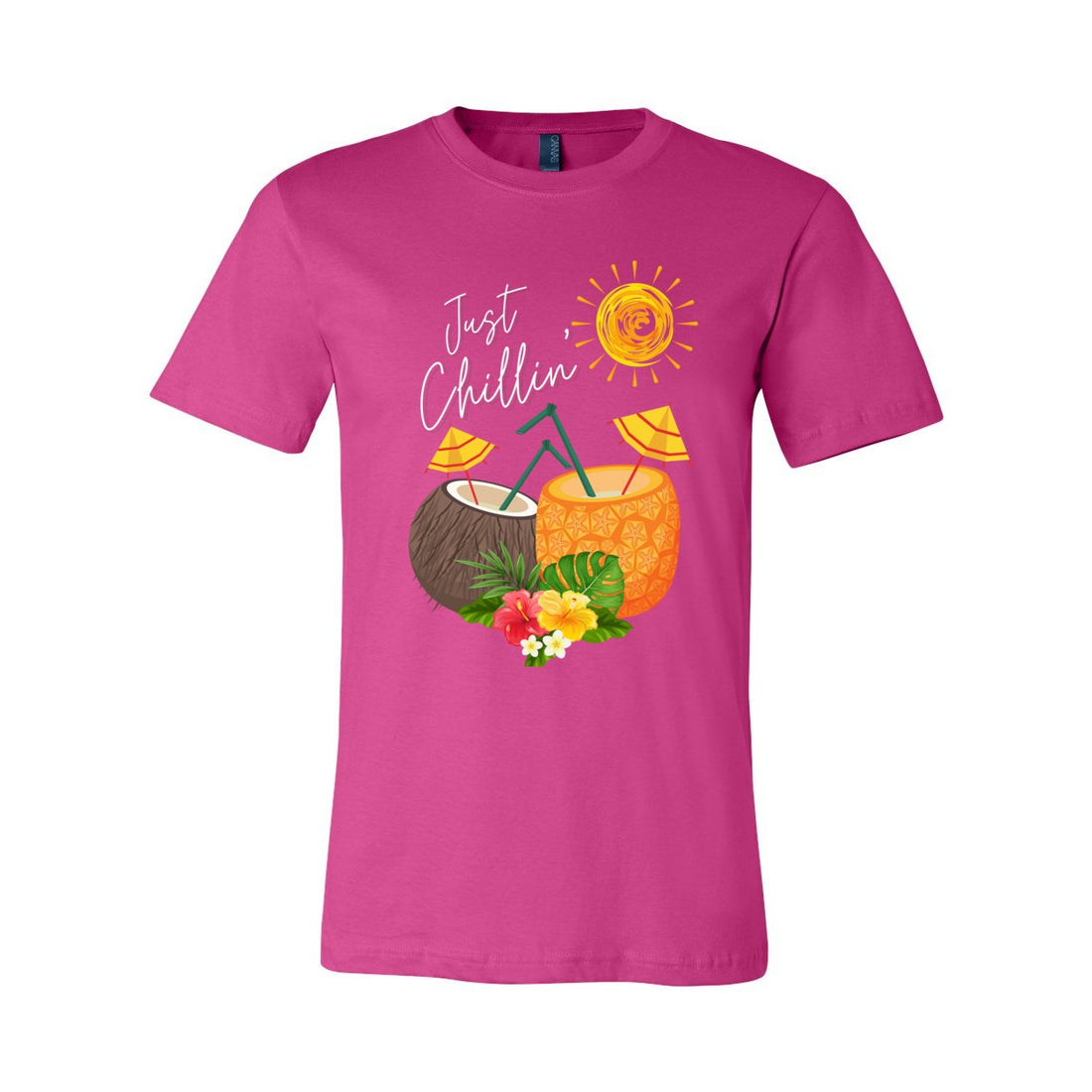 Just Chillin' Sleeve Jersey Tee - T-Shirts - Positively Sassy - Just Chillin' Sleeve Jersey Tee