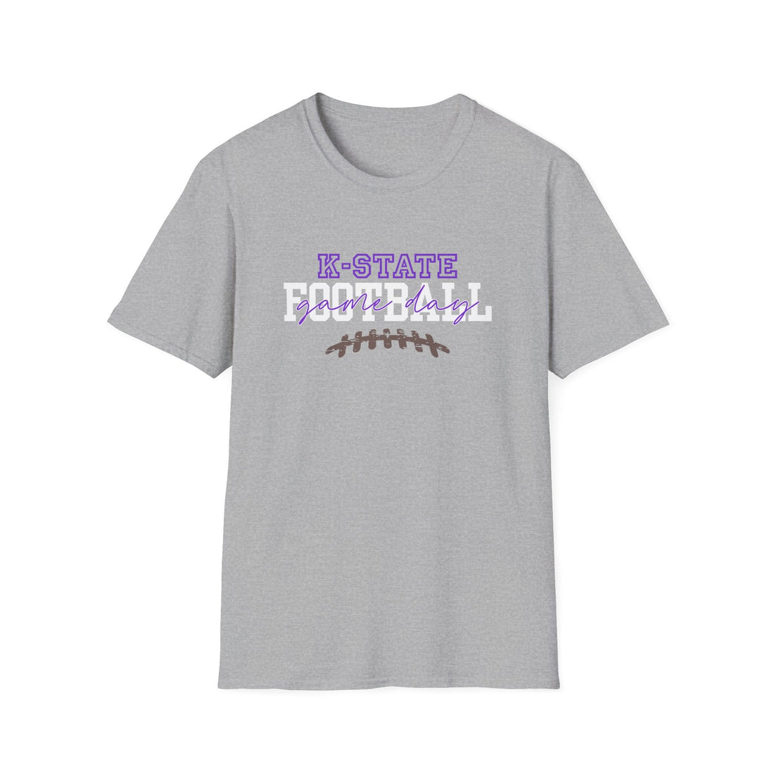 K - State Football Unisex Softstyle T-Shirt | Comfortable Game Day Tee, Football Fan Apparel, Sports Gift, Casual Wear, College Spirit Shirt - T-Shirt - Positively Sassy - K - State Football Unisex Softstyle T-Shirt | Comfortable Game Day Tee, Football Fan Apparel, Sports Gift, Casual Wear, College Spirit Shirt