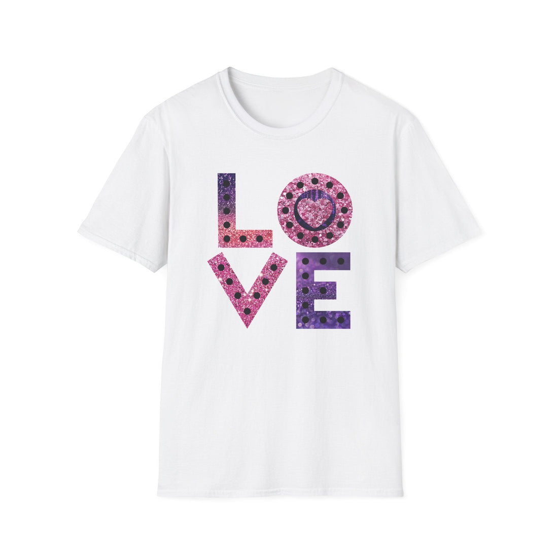 L - O - V - E Gildan 64000 Softstyle T-Shirt - T-Shirt - Positively Sassy - L - O - V - E Gildan 64000 Softstyle T-Shirt