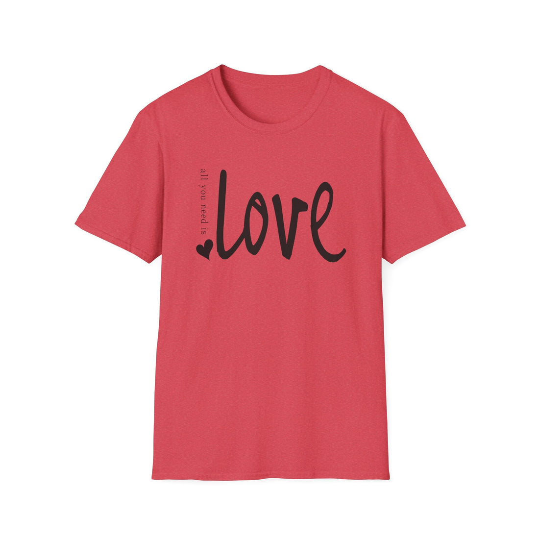 Love Unisex Softstyle T-Shirt | Casual Gift, Everyday Wear, Valentine's Day, Romantic Apparel, Comfortable Tee - T-Shirt - Positively Sassy - Love Unisex Softstyle T-Shirt | Casual Gift, Everyday Wear, Valentine's Day, Romantic Apparel, Comfortable Tee